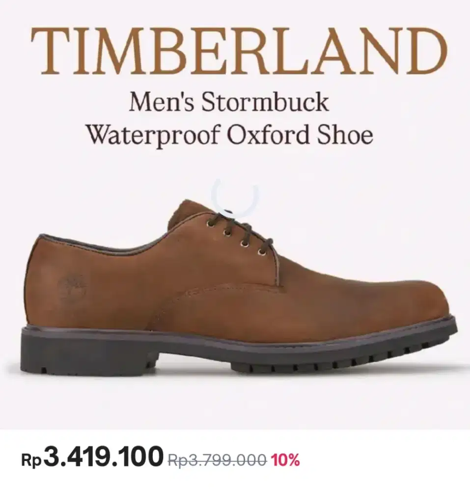 Sepatu Timberland Men's Stormbuck Waterproof Oxford