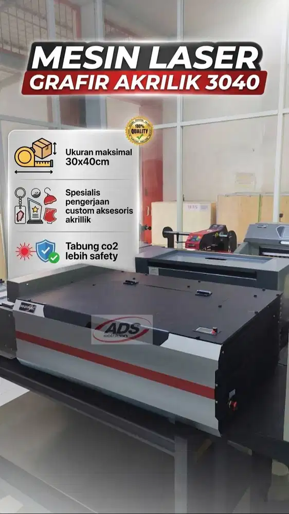 MESIN LASER GRAVIR AKRILIK MINI 3040 TIPE PREMIUM