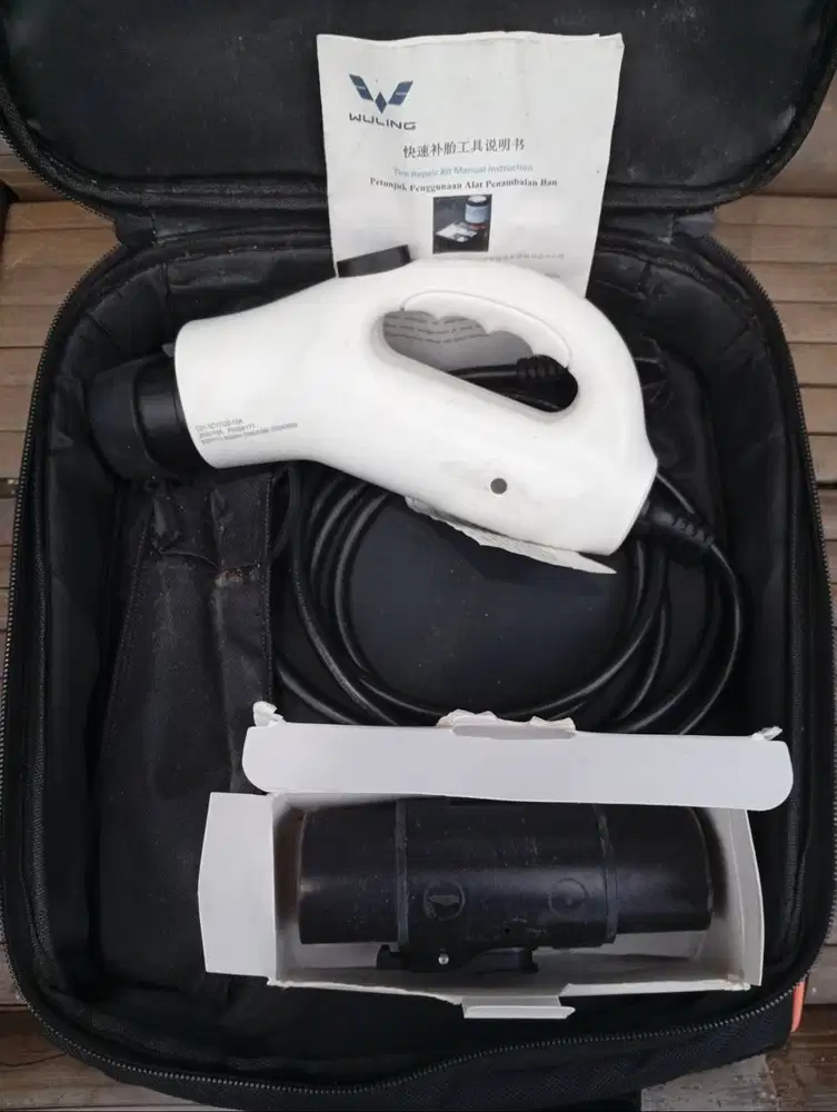 Jual Cepat !! Charger Portable Original Wuling Lengkap Tas Adapter