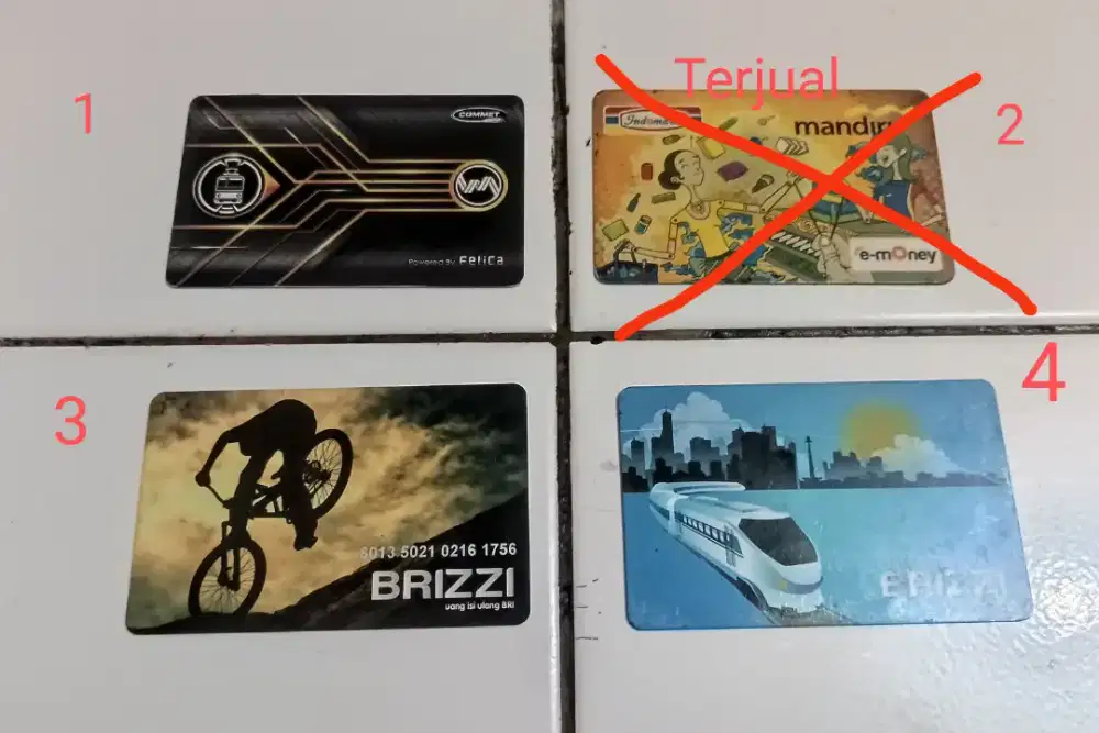 Jual Kartu Kereta Multi Trip Brizzi E-Money Murah