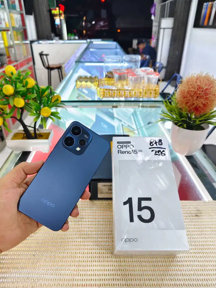 Oppo Reno 15 5G Ram 8+8Gb/ 256Gb Fullset Mulus Like New Original 100%