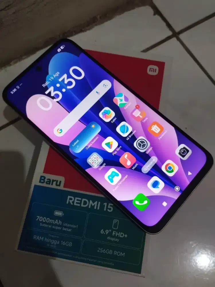 Redmi 15 8/256 lengkap