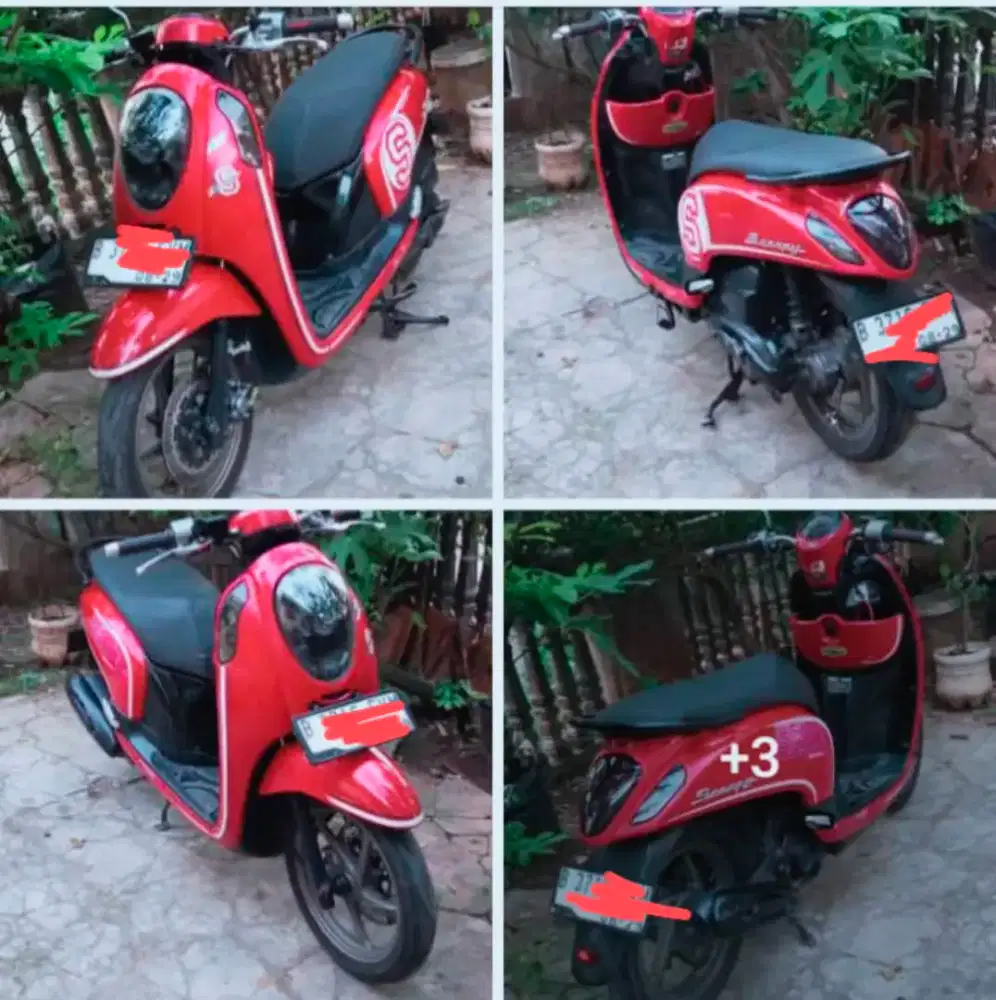 Di jual  red/black scoopy
