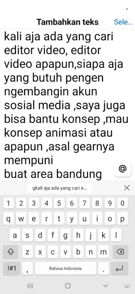 mencari pekerjaan konten kreator