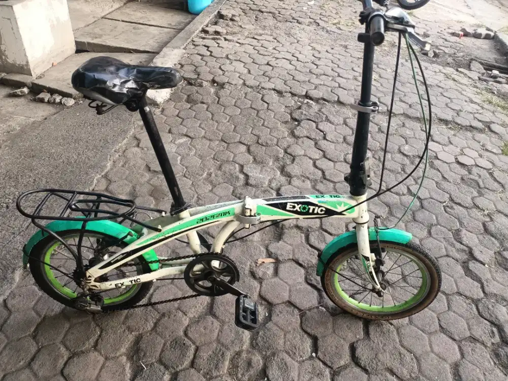 Sepeda lipat uk16 merk exotic siap pakai