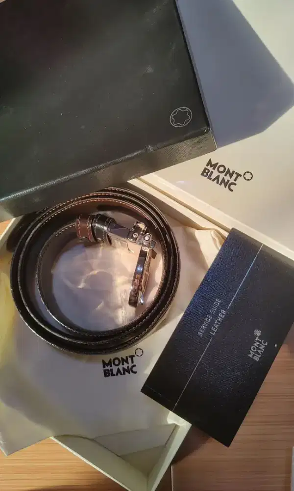 Mont Blanc Leather Belt