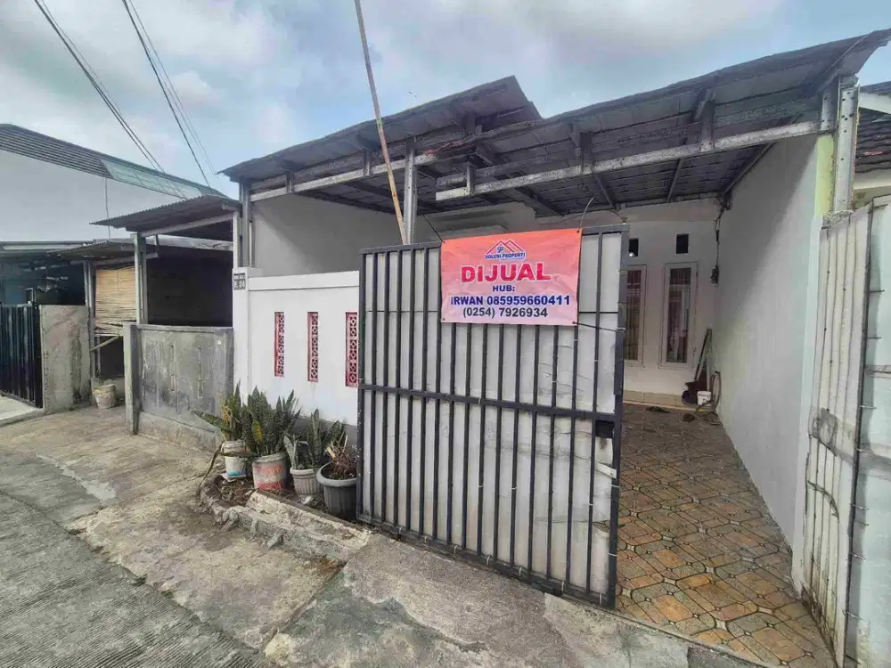 jual rumah bisa buat usaha atau kantor di jalan utama perumahan