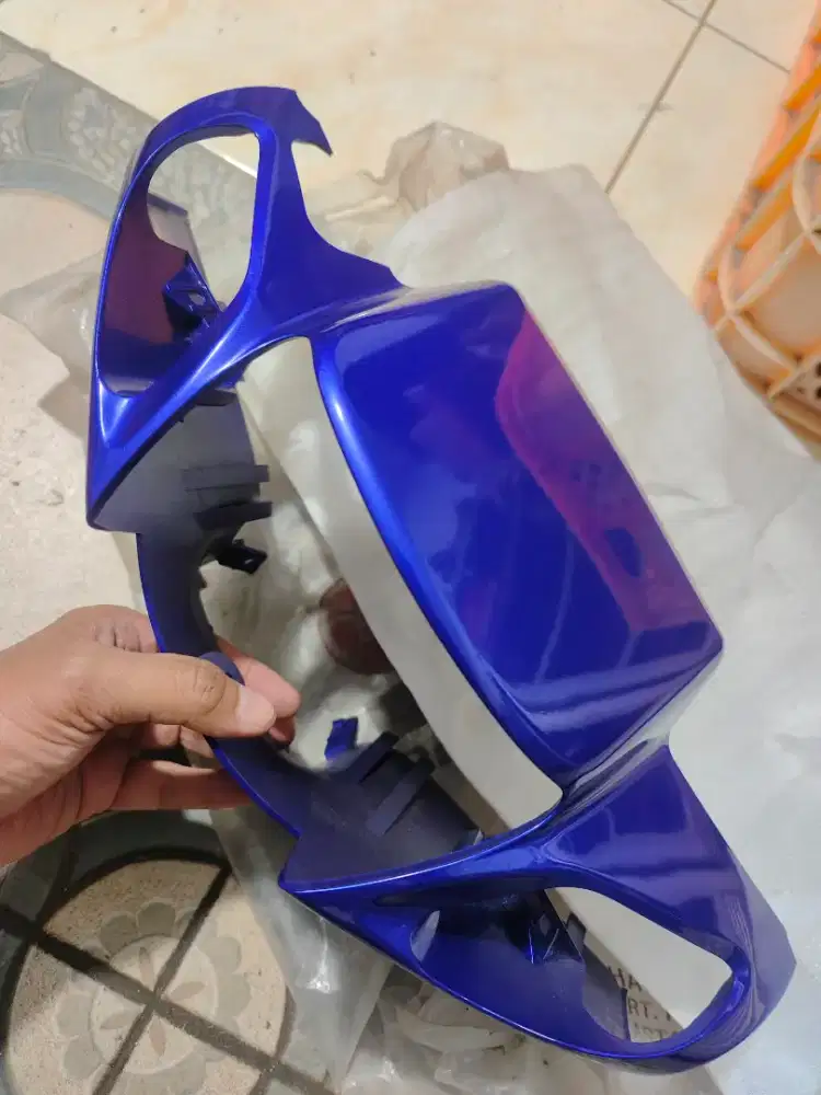 Cover batok depan original yamaha f1ZR warna biru dpbmc