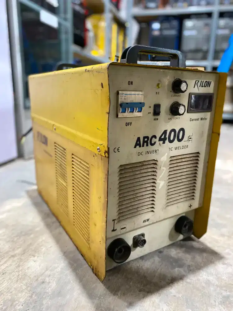 MESIN LAS BEKAS MMA 400A RILON BEKAS 3 PHASE SECOND LISTRIK IGBT DC