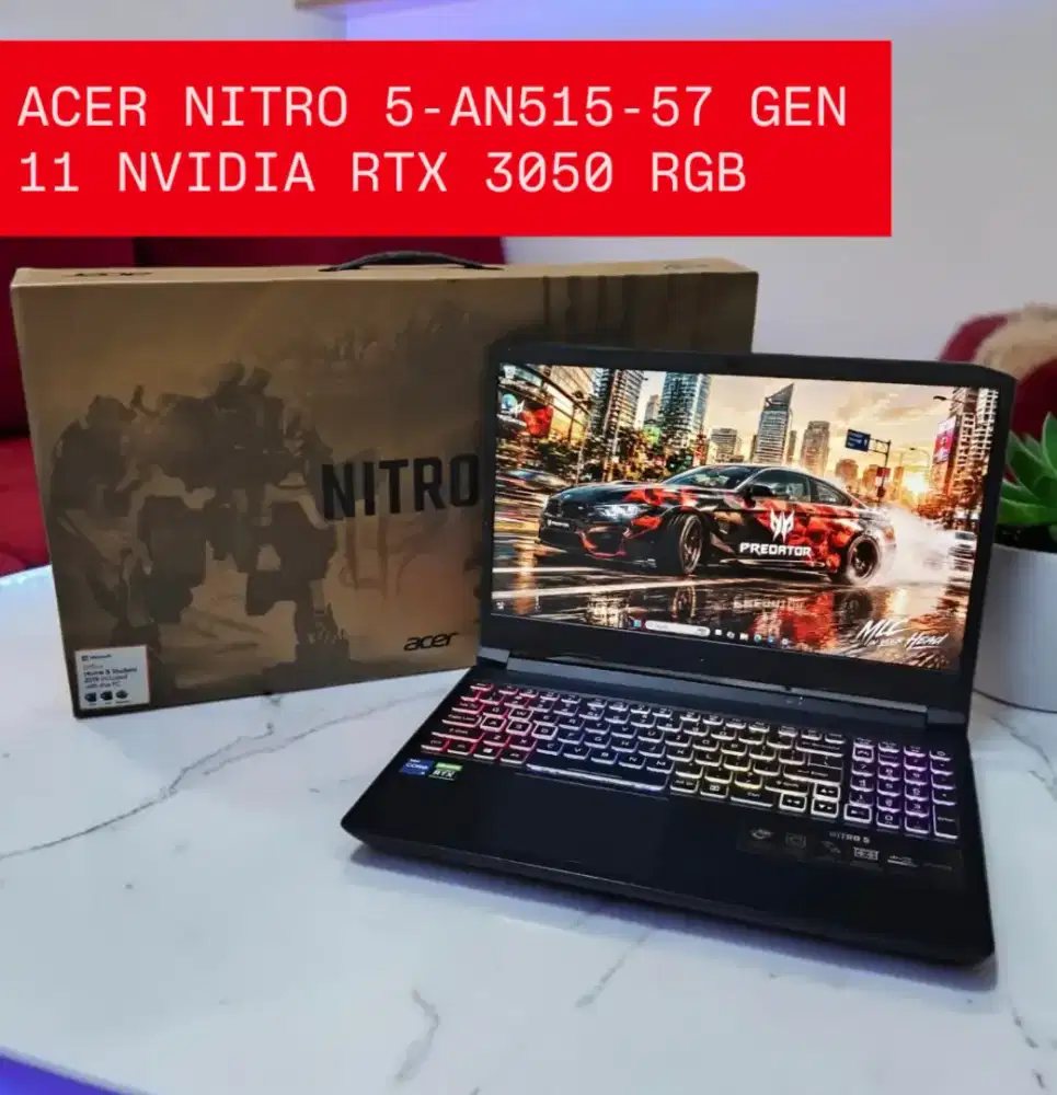 ACER NITRO 5-AN515-57 GEN 11 NVIDIA RTX 3050 RGB