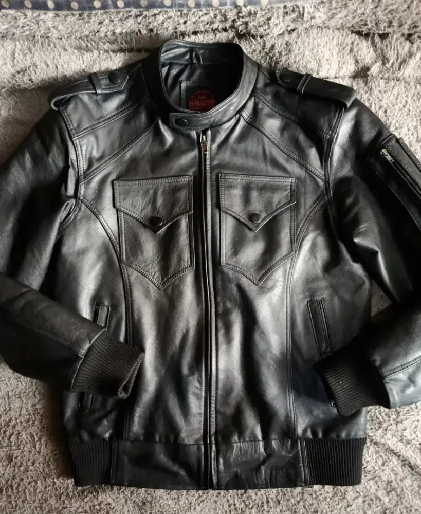 Jaket Kulit Sapi Size M Mulus