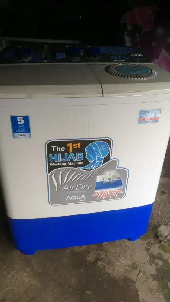 Mesin cuci Aqua 8 kg normal nominus tinggal pakai