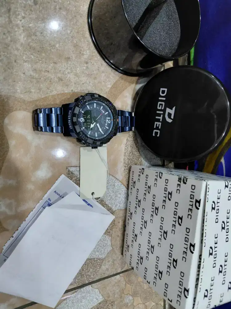 Jam tangan digitec stainless 1x pakai aja