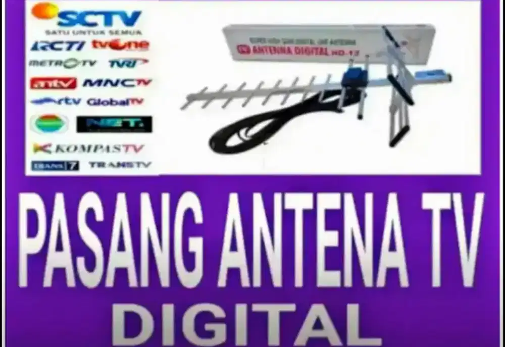 Gratis Jasa Instalasi Pasang Antena TV 50 Siaran Nasional