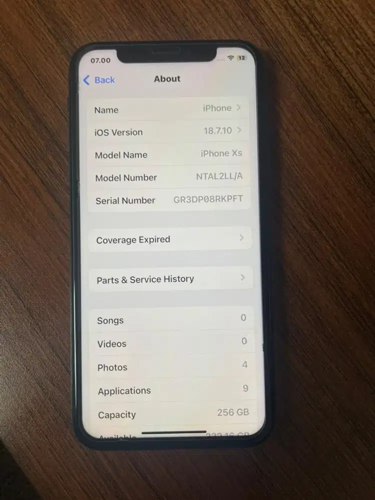Inter Iphone XS 256GB