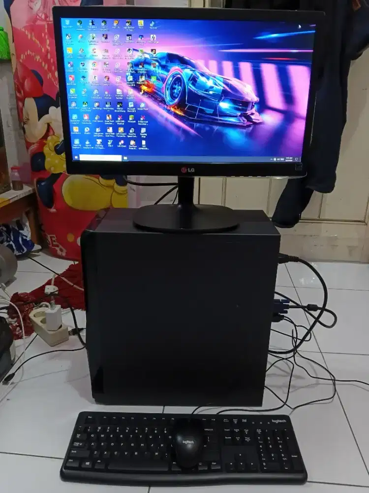 PC GAMING FULSET + LCD + RAM 8 GB + VGA 1 GB + HD 500 GB + GAMES APP