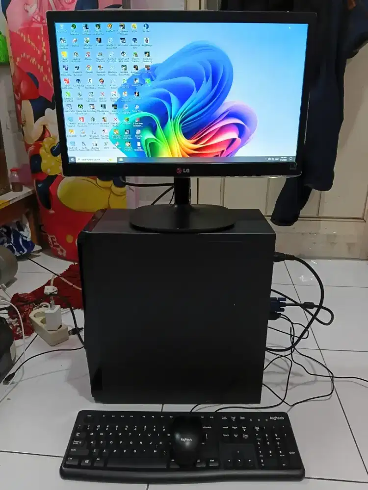 PC GAMING FULSET + LCD + RAM 8 GB + VGA 1 GB + HD 500 GB + GAMES APP
