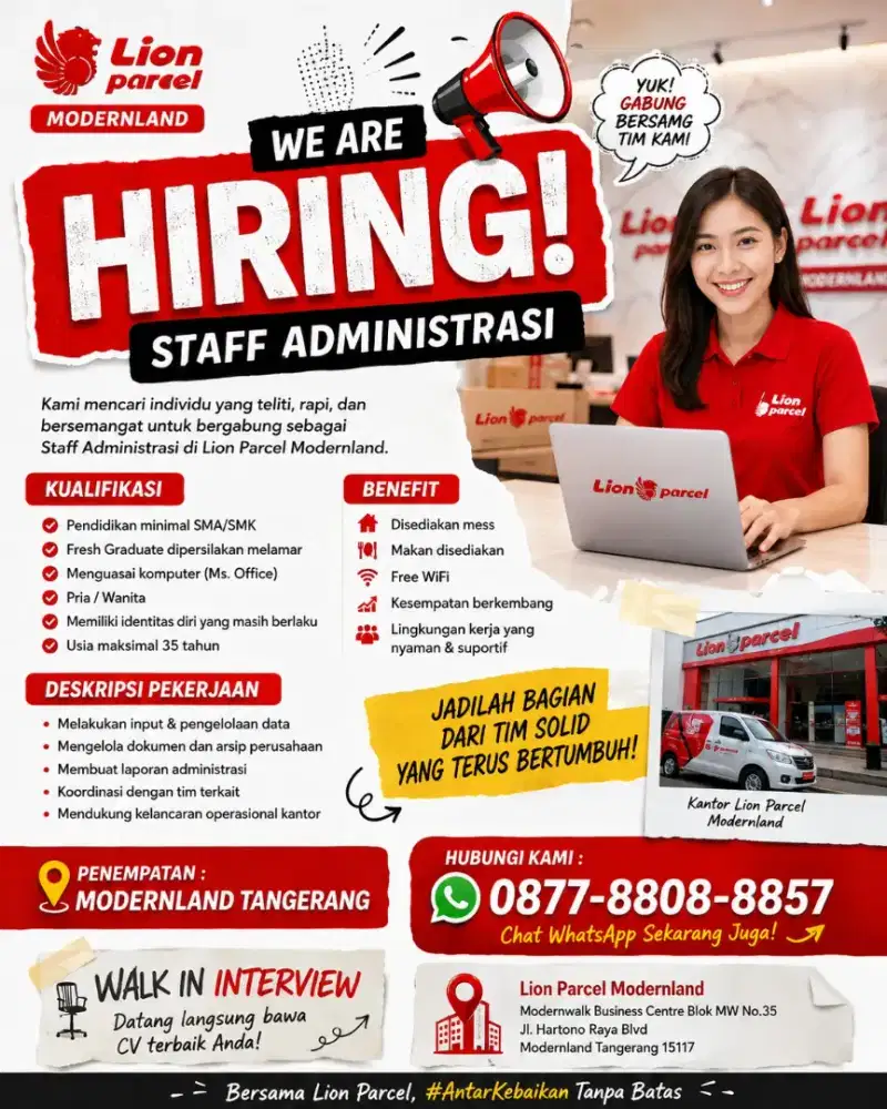 Lowongan Kerja Staff Admin