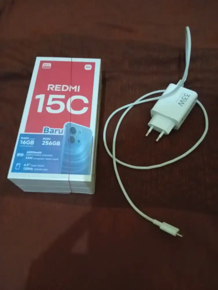 Dijual cepat, redmi 15c lengkap no minus