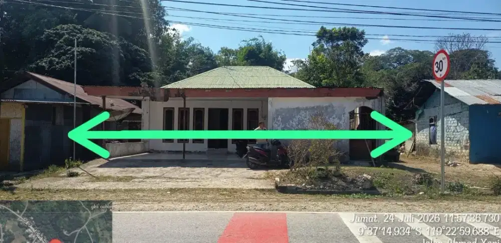 Jual cepat rumah lokasi strategis  pinggir jalan raya