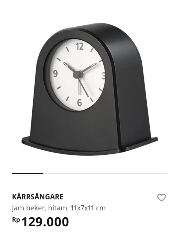 Jam Meja IKEA classic,baru,segel dan garansi Promo 50 %