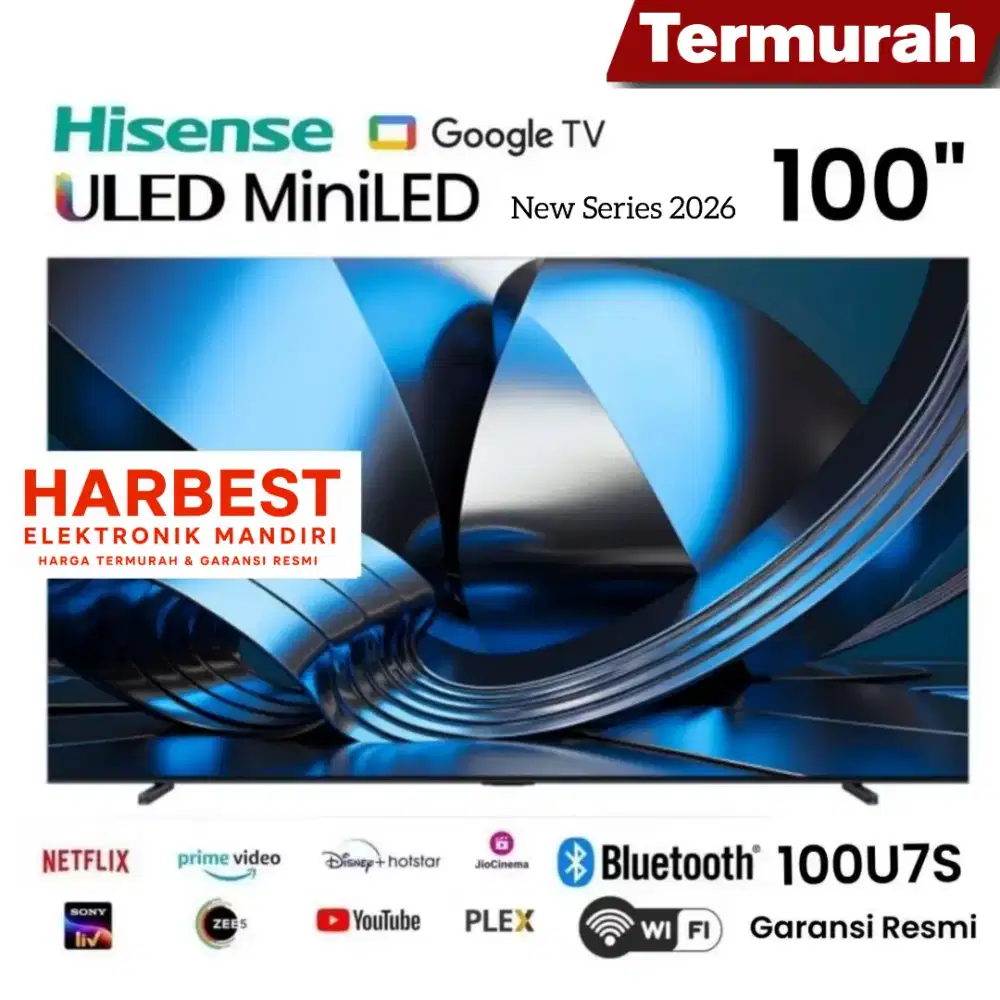 NEW SERIES! HISENSE ULED Mini LED 4K 100 Inch GOOGLE TV 100U7S
