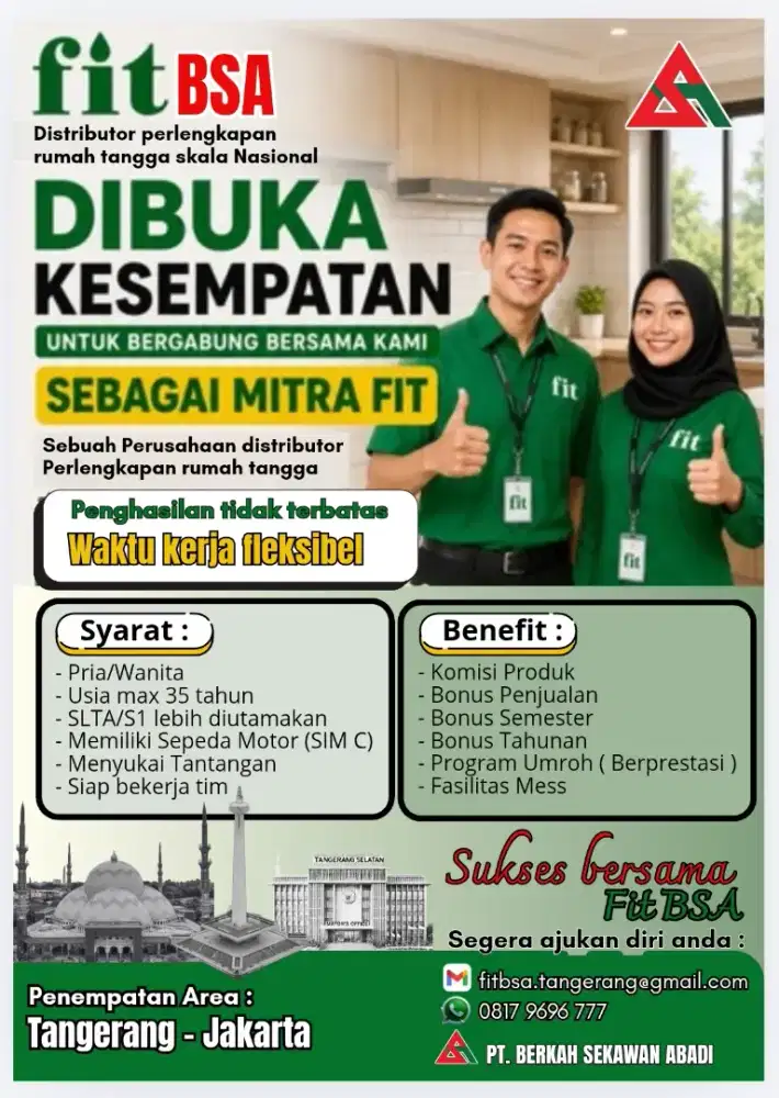 Lowongan kerja sebagai Marketing