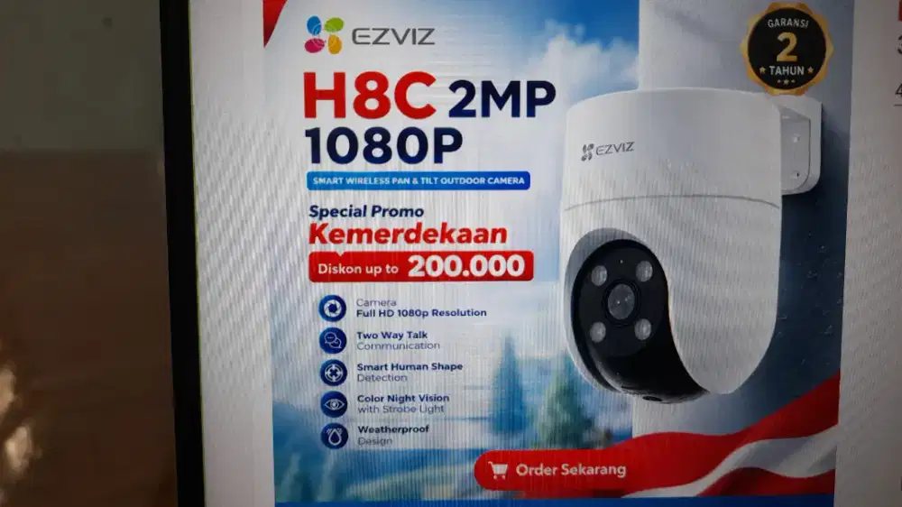 Jual CCTV EZVIZ H8C 2MP 1080P Outdoor PTZ CCTV WiFi