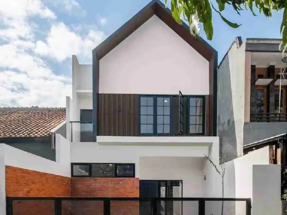 rumah baru Tropis Modern Scandinavian di Antapani 2 lantai