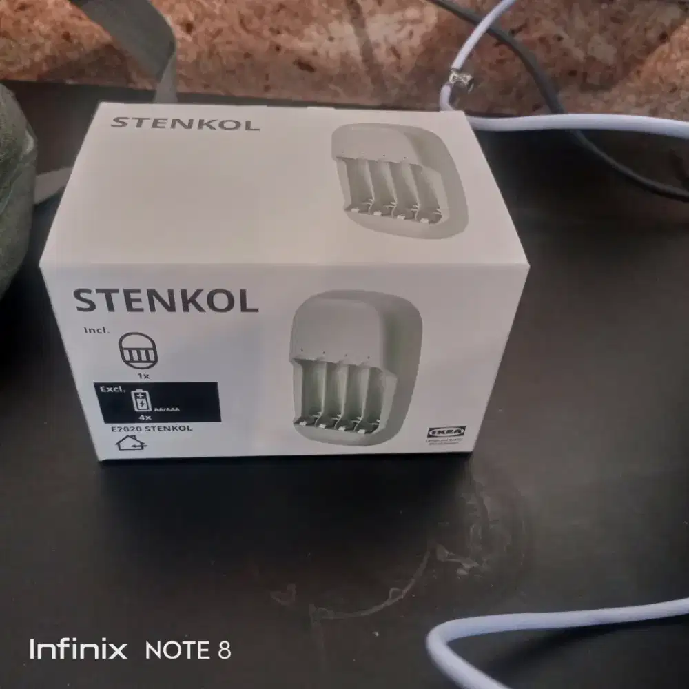 Charger baterai AAA/AA IKEA baru/segel promo 50 %