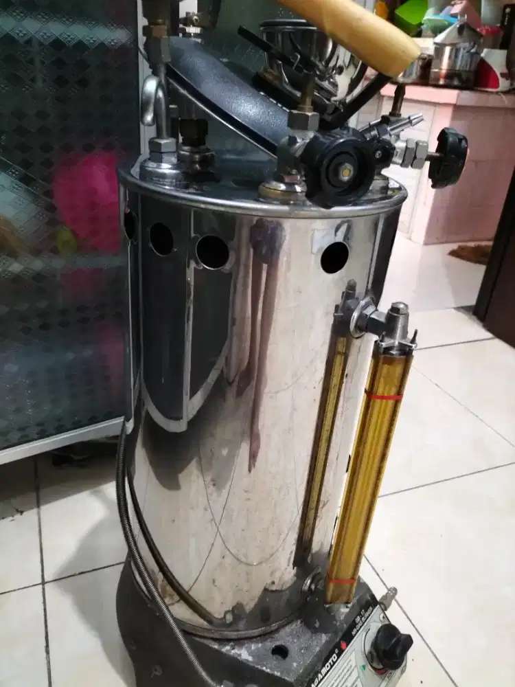 Setrika uap laudry kapasitas 15 lt merk nagamoto lengkap