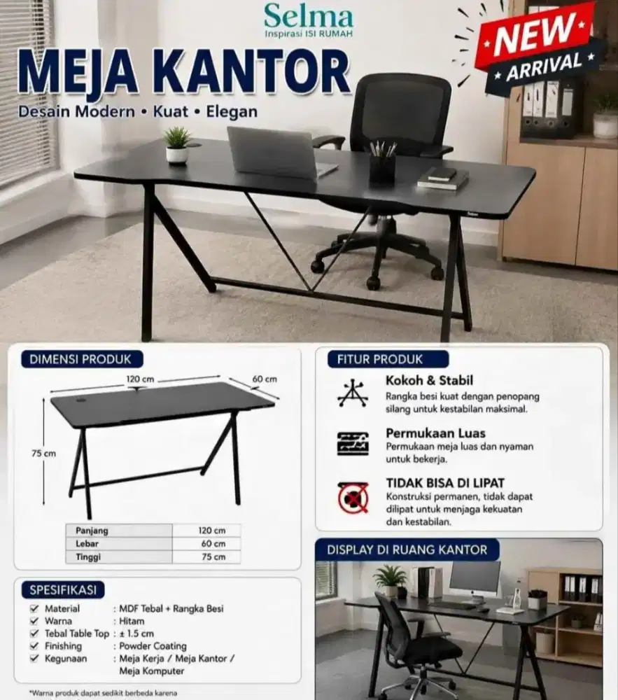 NEW PRODUCT Meja Kantor Brita Selma