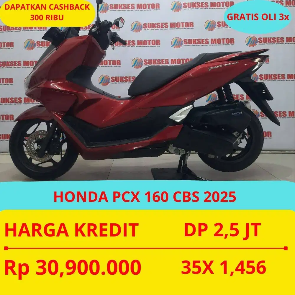 HONDA PCX 160 CBS 2025 DP MURAH 2,5 JUTA GUYSS