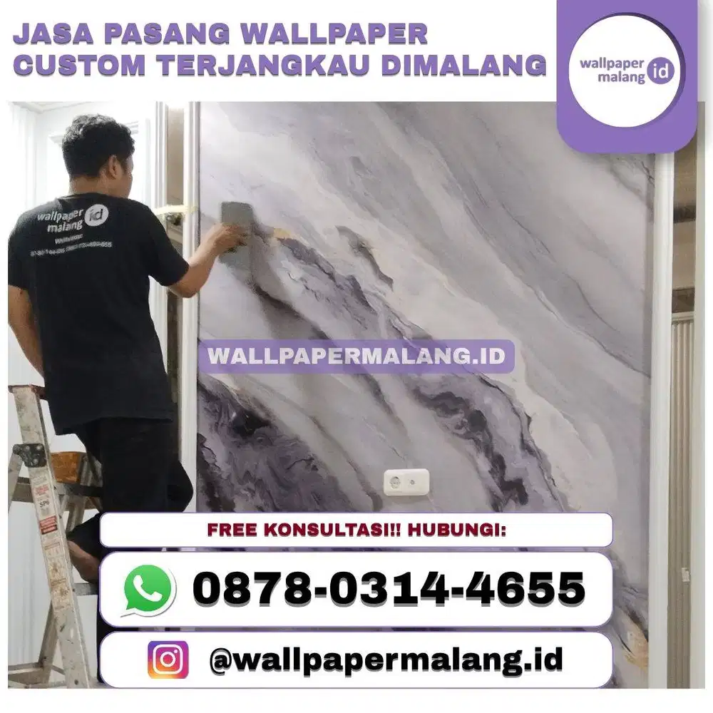 Jasa pasang wallpaper custom terjangkau dimalang