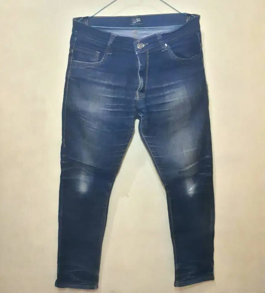 Celana Jeans Pria, Size 36 / 37 / XXL Jumbo Slimfit Preloved No Minus