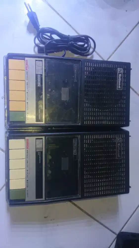 TAPE PLAYER JADUL KLASIK  NATIONAL RQ-407DS DAN RQ-407S BEKAS NORMAL