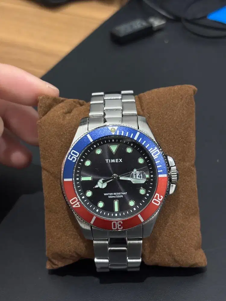 Jam Tangan Timex Pepsi Quartz (baterai)