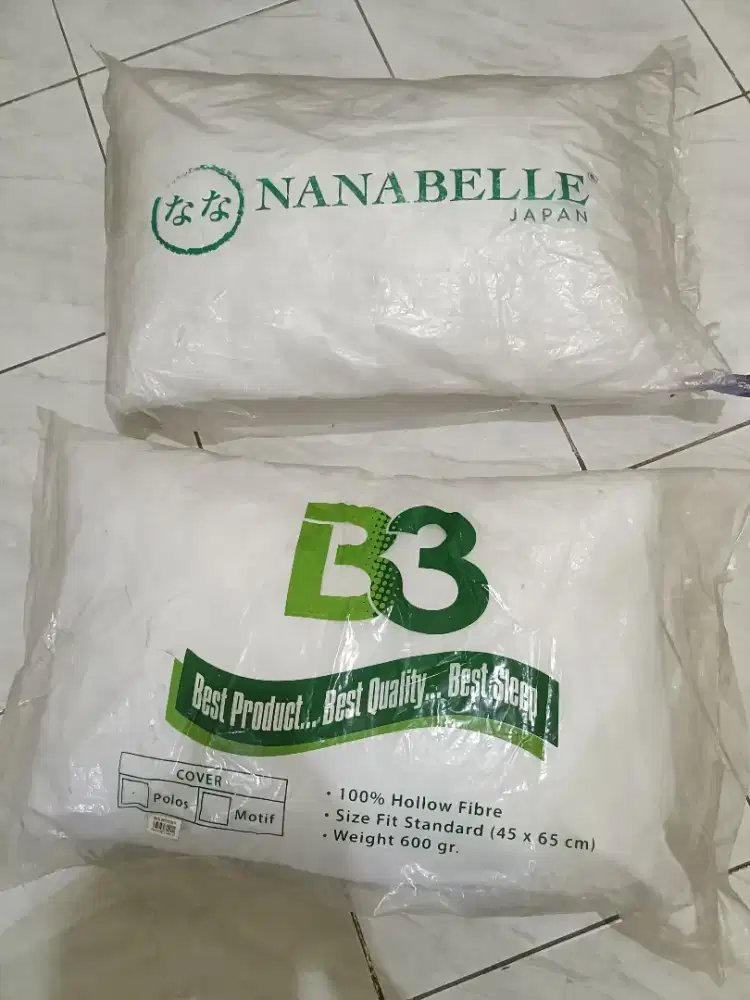Bantal kepala dewasa warna putih
