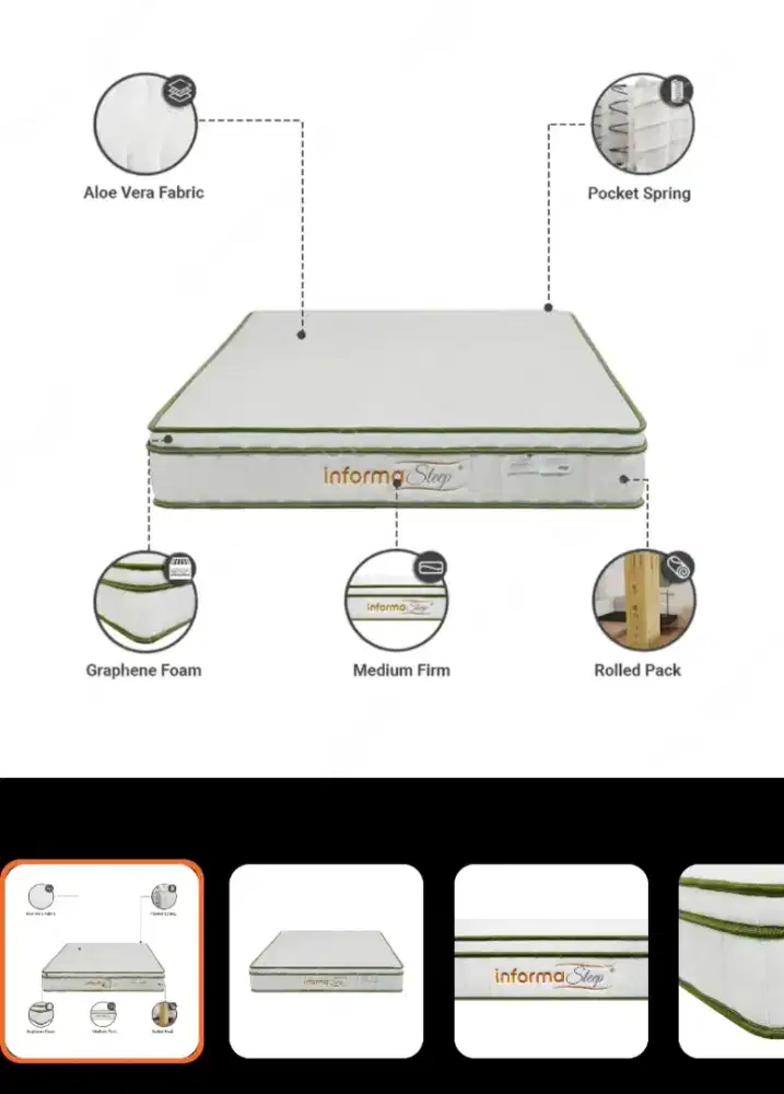 OPEN NEGO KASUR Matras 100x200 Cuscolite INFORMA Sleep NEW