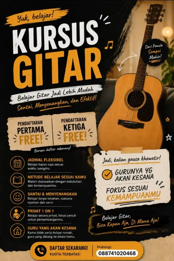 Khursus privat gitar