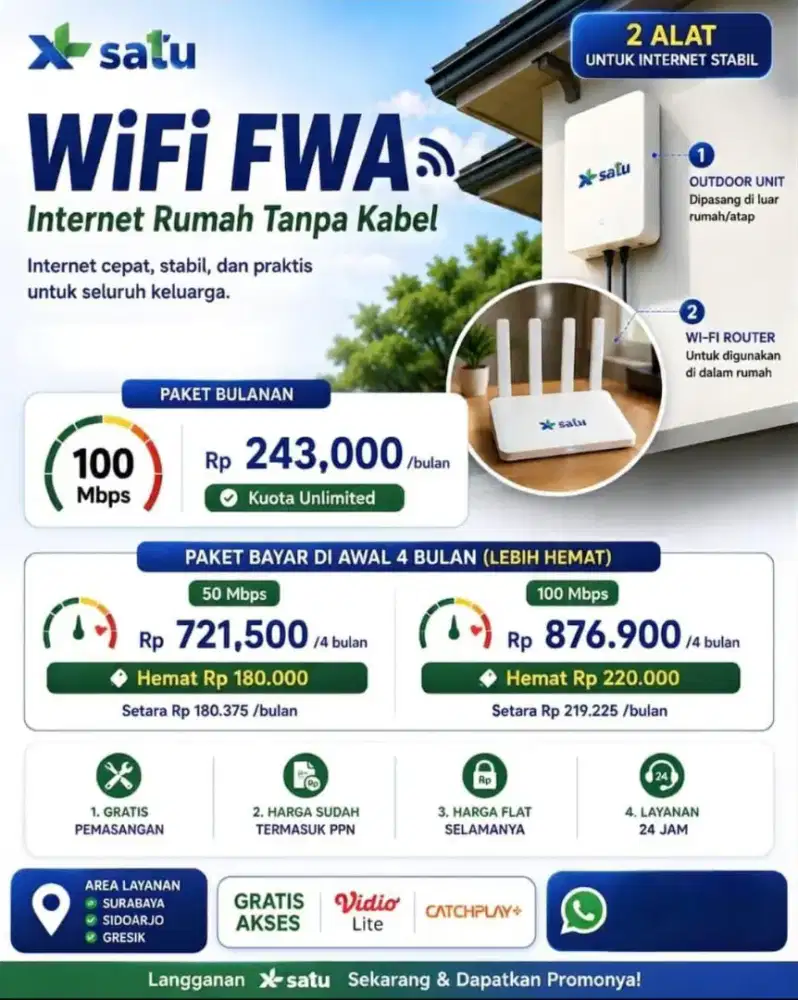 xl satu tanpa kabel