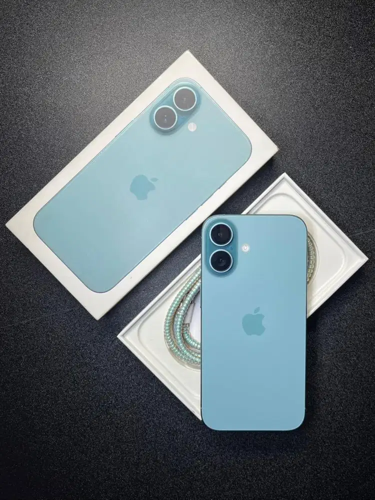 Dijual iPhone 16 128GB Teal Resmi iBox Fullset Original