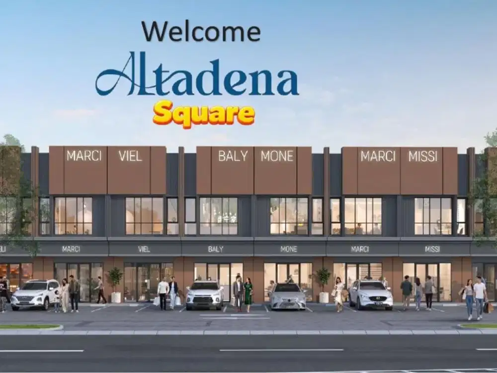 Dijual Ruko 2 LT Altadena Square Lokasi Strategis Hadap Jalan Raya Harga The Best Paramount Gading Serpong