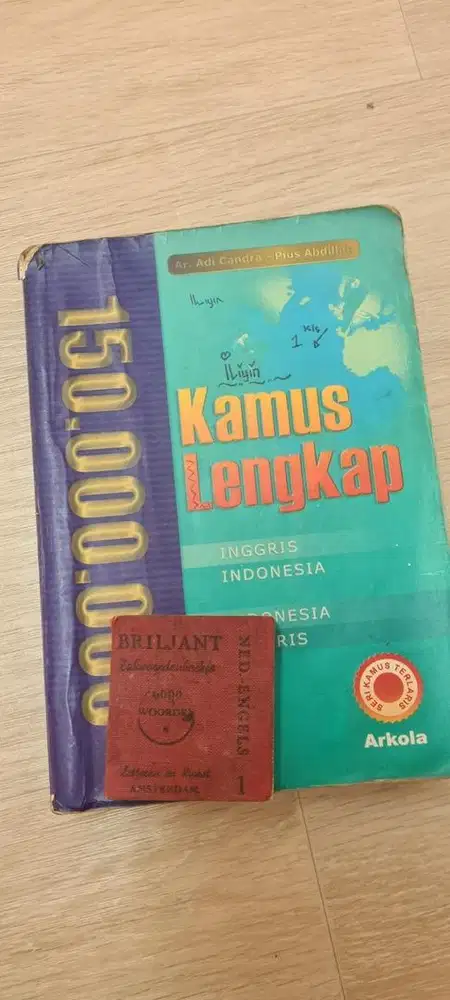 Bundling kamus b.inggris indonesia dan kamus mini belanda vintage