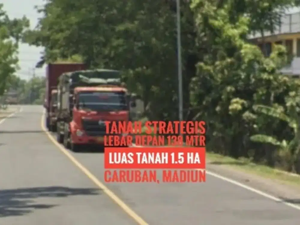 (Bb) Tanah Zona Industri LD 138 mtr, Dekat Gerbang TOL Caruban MADIUN, Lokasi Kerenn