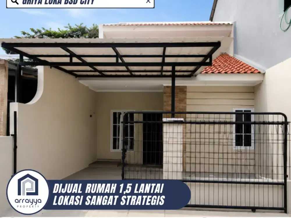 DIJUAL RUMAH CANTIK KONDISI TERAWAT SIAP HUNI LINGKUNGAN ASRI DI GRIYA LOKA BSD (HRB157)