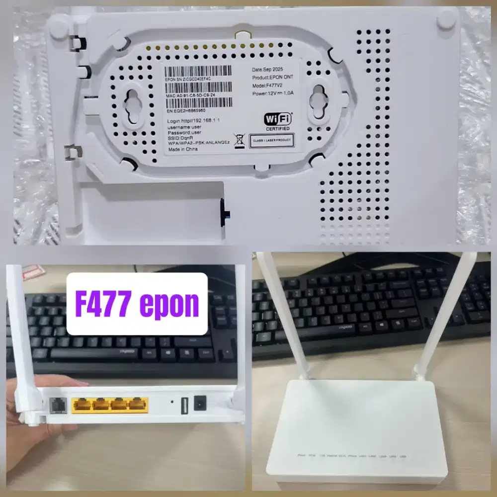 Router F477 epon garansi 3 bulan