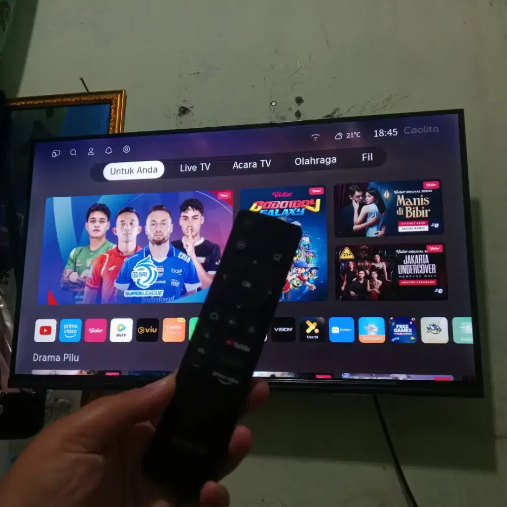 Jual tv Android 32 inchi no minus