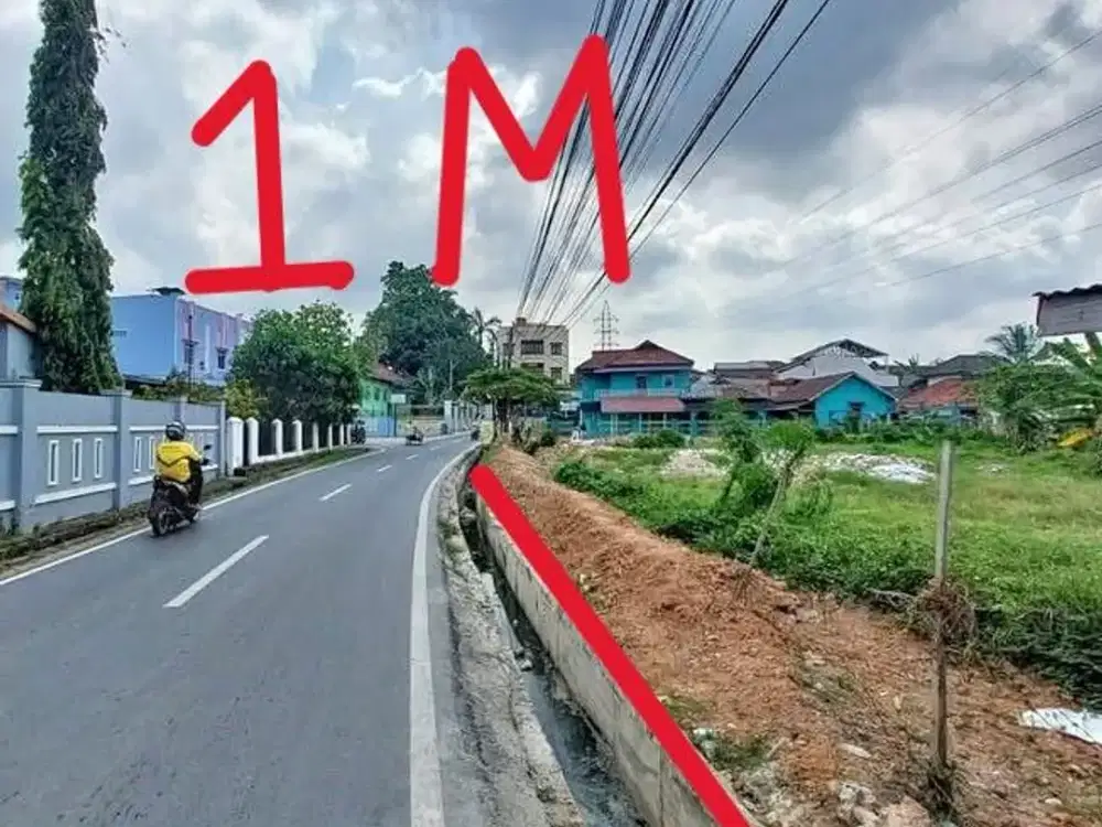 dijual tanah pinggir jalan area ilir barat 1 kota palembang