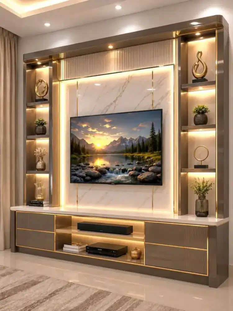 Backdrop tv murah